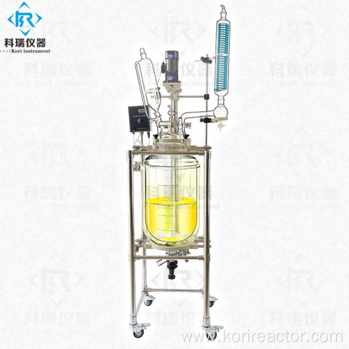 SF-200L Glass reactor Laboratory jacketed glass reactor